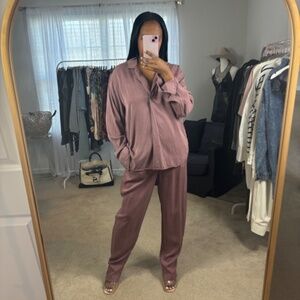Ladies Dusty Rose Gap Pants-TALL Size 14-Top Large
